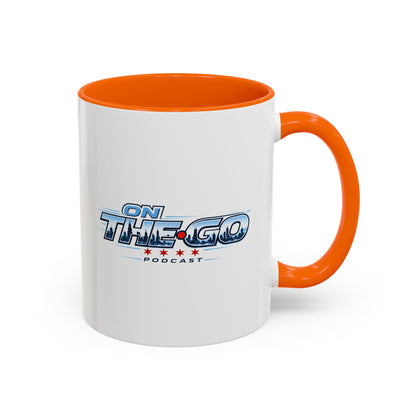 On The Go Podcast Accent Coffee Mug – 11/15oz