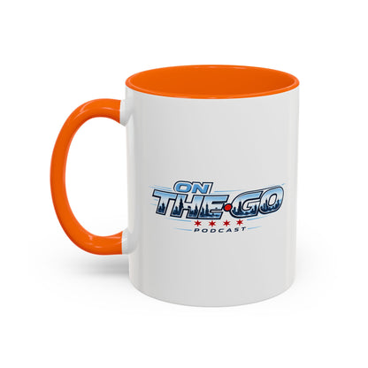 On The Go Podcast Accent Coffee Mug – 11/15oz