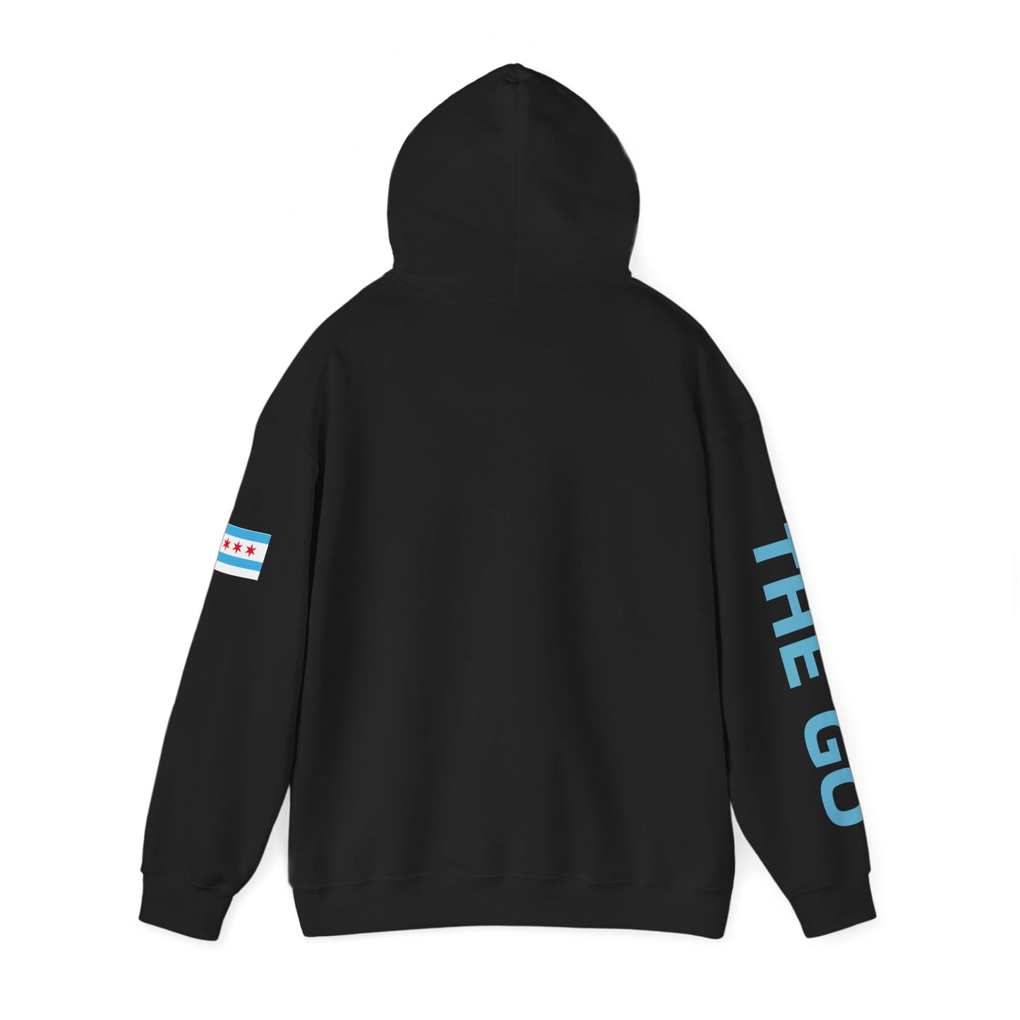 On The Go Hoodie — Retro Travel Vibe Pullover with 'On The Go' Sleeve Text