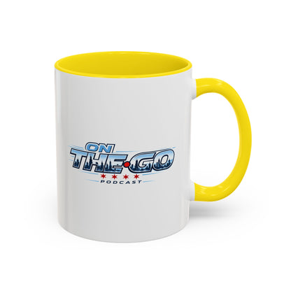 On The Go Podcast Accent Coffee Mug – 11/15oz