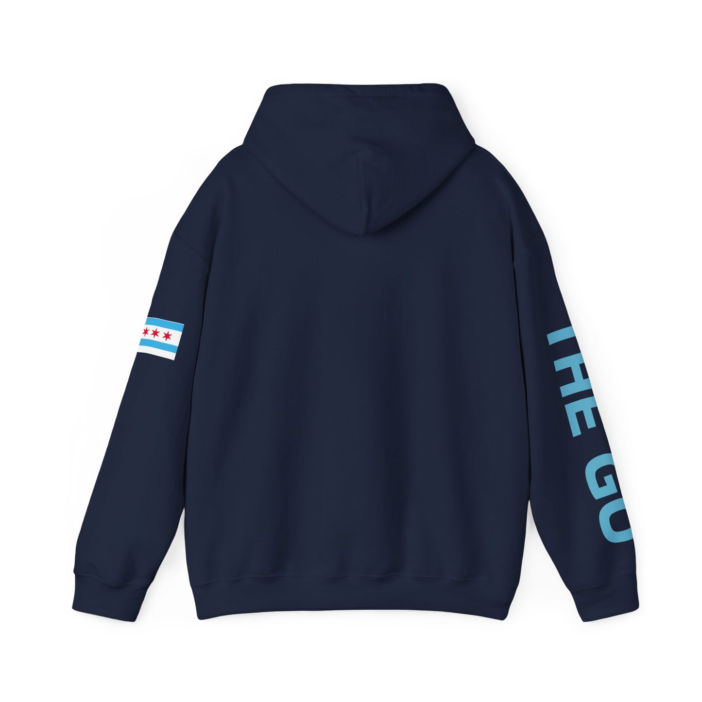 On The Go Hoodie — Retro Travel Vibe Pullover with 'On The Go' Sleeve Text