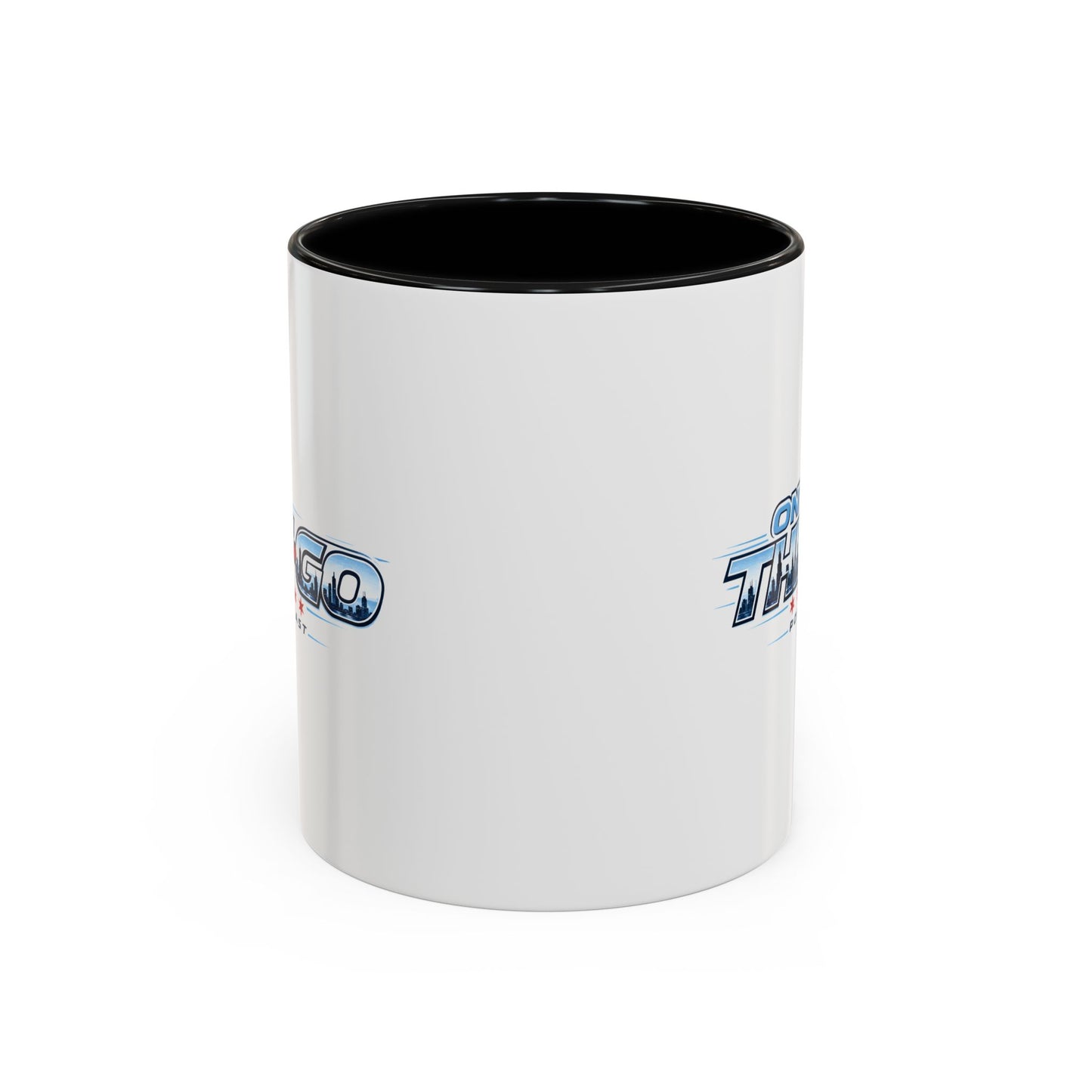 On The Go Podcast Accent Coffee Mug – 11/15oz