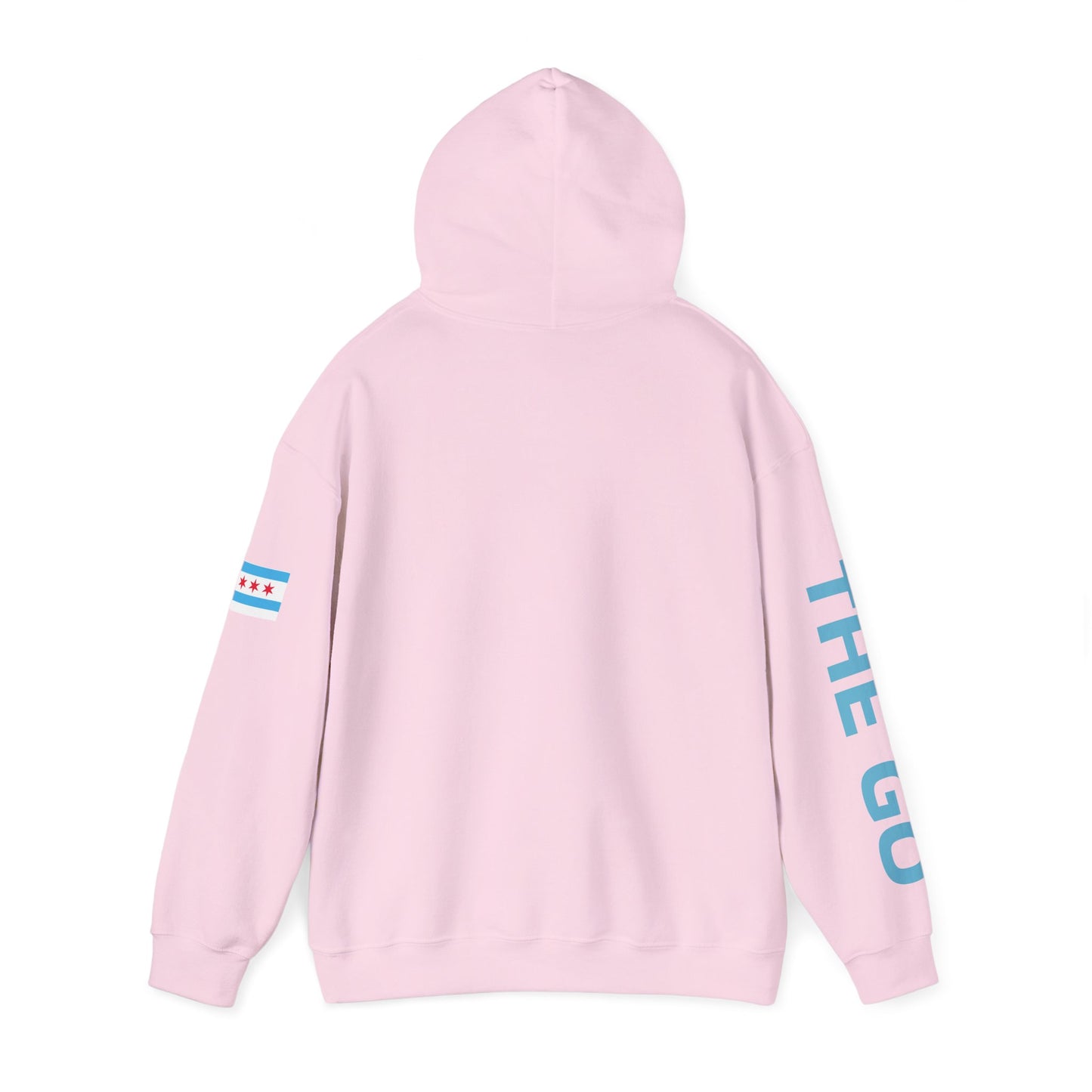 On The Go Hoodie — Retro Travel Vibe Pullover with 'On The Go' Sleeve Text