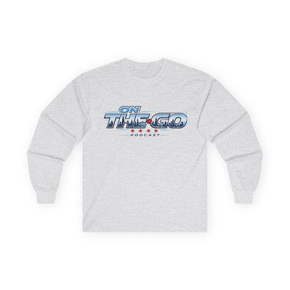 On The Go Podcast Long Sleeve Tee — Vintage Racing Logo