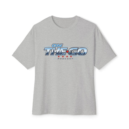 On The Go Podcast Oversized Tee — Retro Travel Vibe Graphic T-Shirt