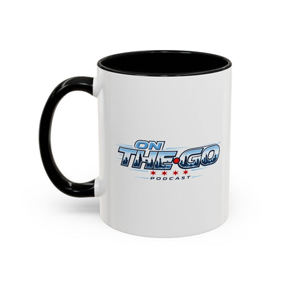 On The Go Podcast Accent Coffee Mug – 11/15oz