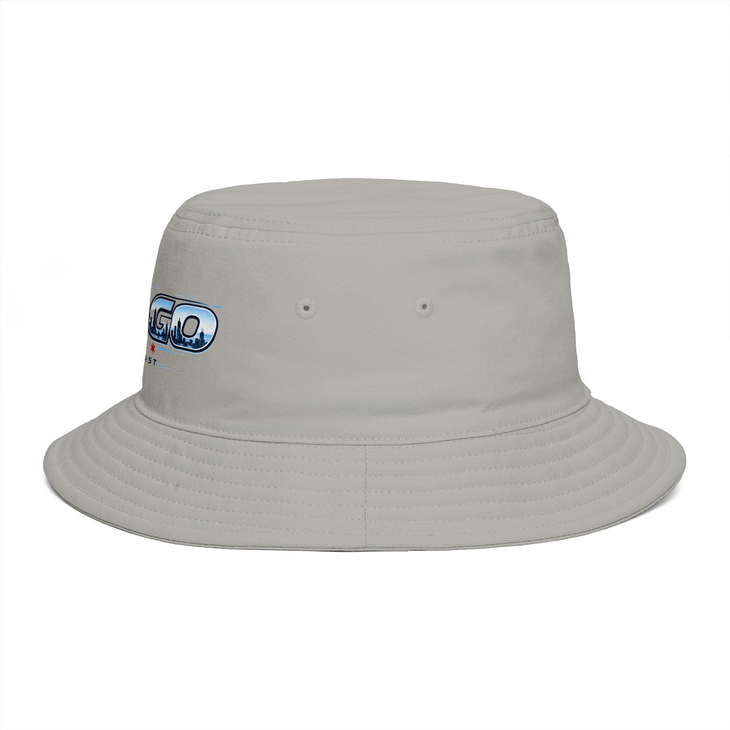 On The Go Podcast Bucket Hat — Retro Logo Casual Sun Hat