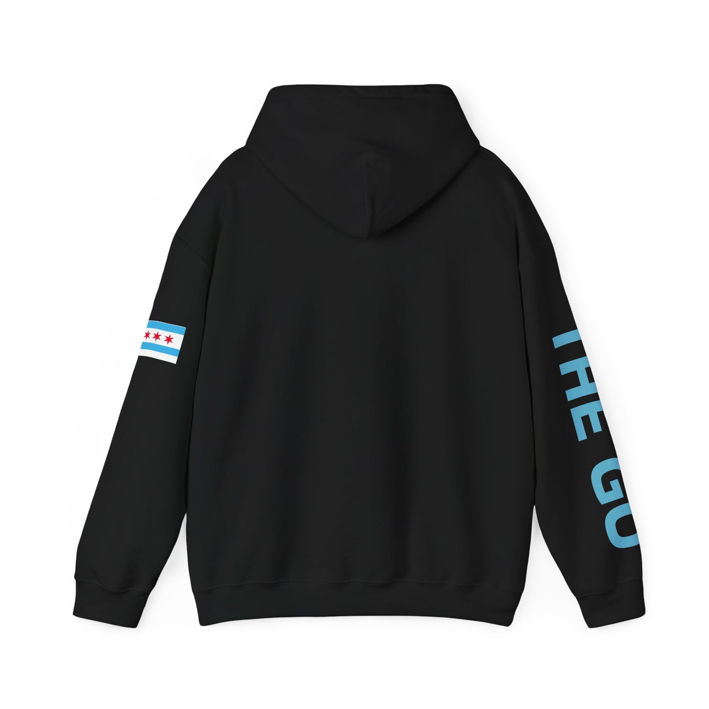 On The Go Hoodie — Retro Travel Vibe Pullover with 'On The Go' Sleeve Text