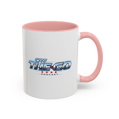 On The Go Podcast Accent Coffee Mug – 11/15oz