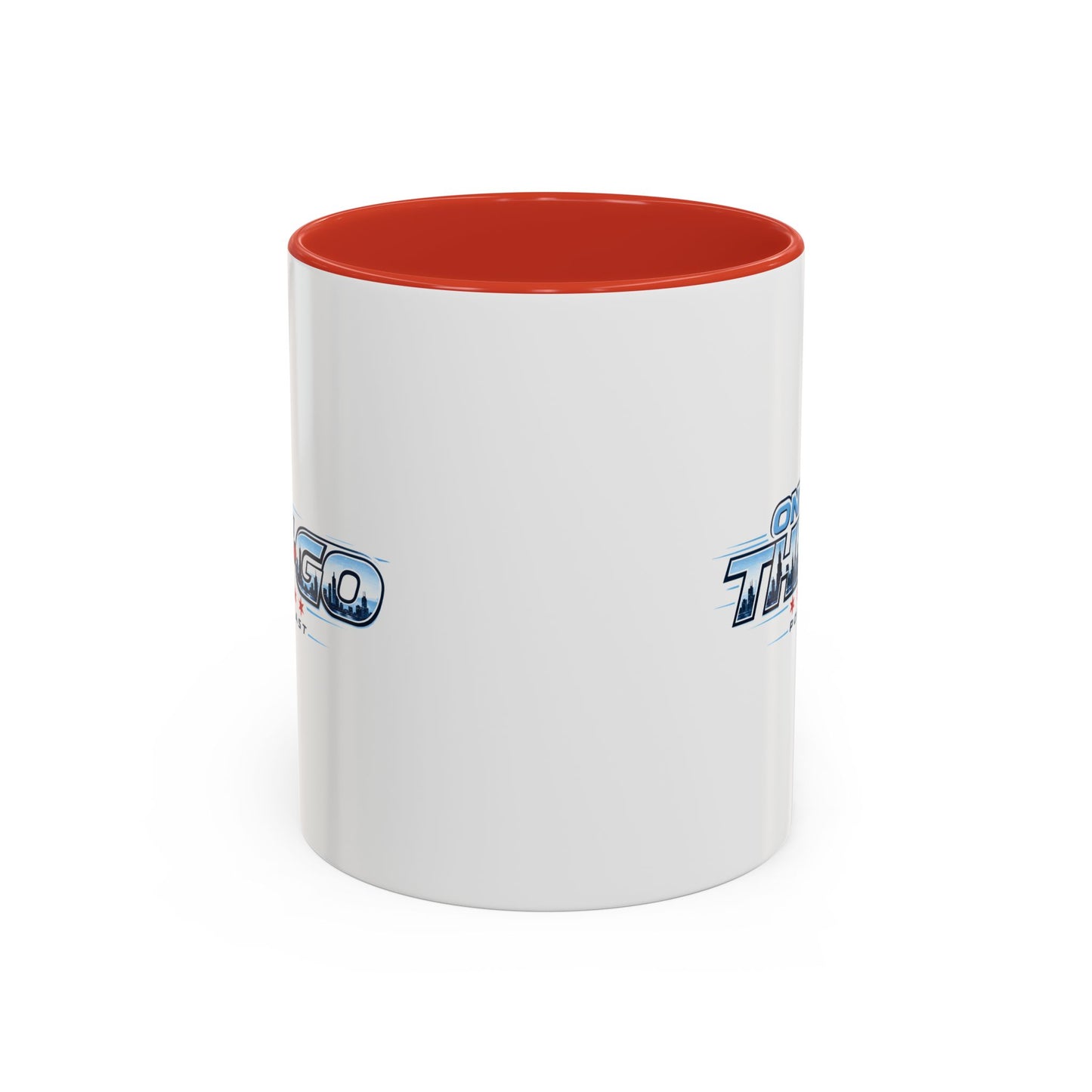 On The Go Podcast Accent Coffee Mug – 11/15oz