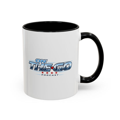 On The Go Podcast Accent Coffee Mug – 11/15oz