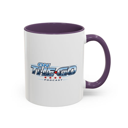 On The Go Podcast Accent Coffee Mug – 11/15oz