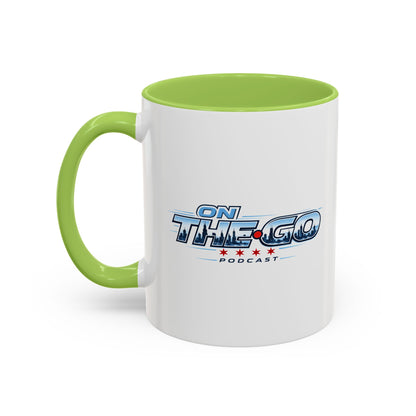 On The Go Podcast Accent Coffee Mug – 11/15oz