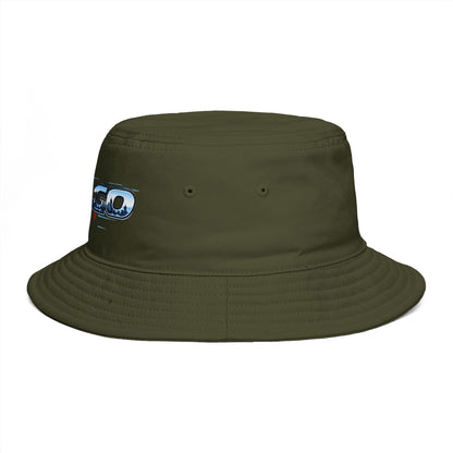 On The Go Podcast Bucket Hat — Retro Logo Casual Sun Hat