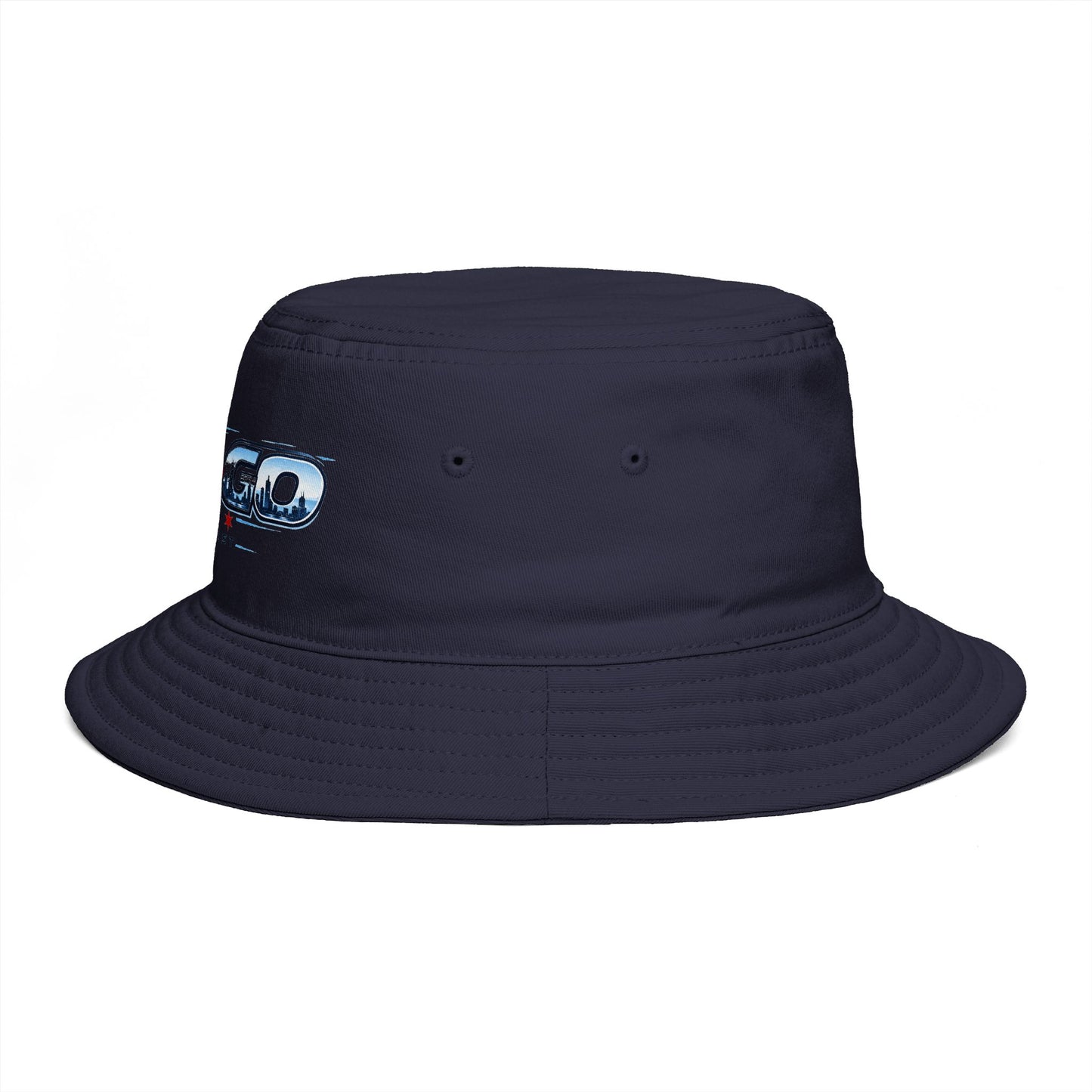 On The Go Podcast Bucket Hat — Retro Logo Casual Sun Hat