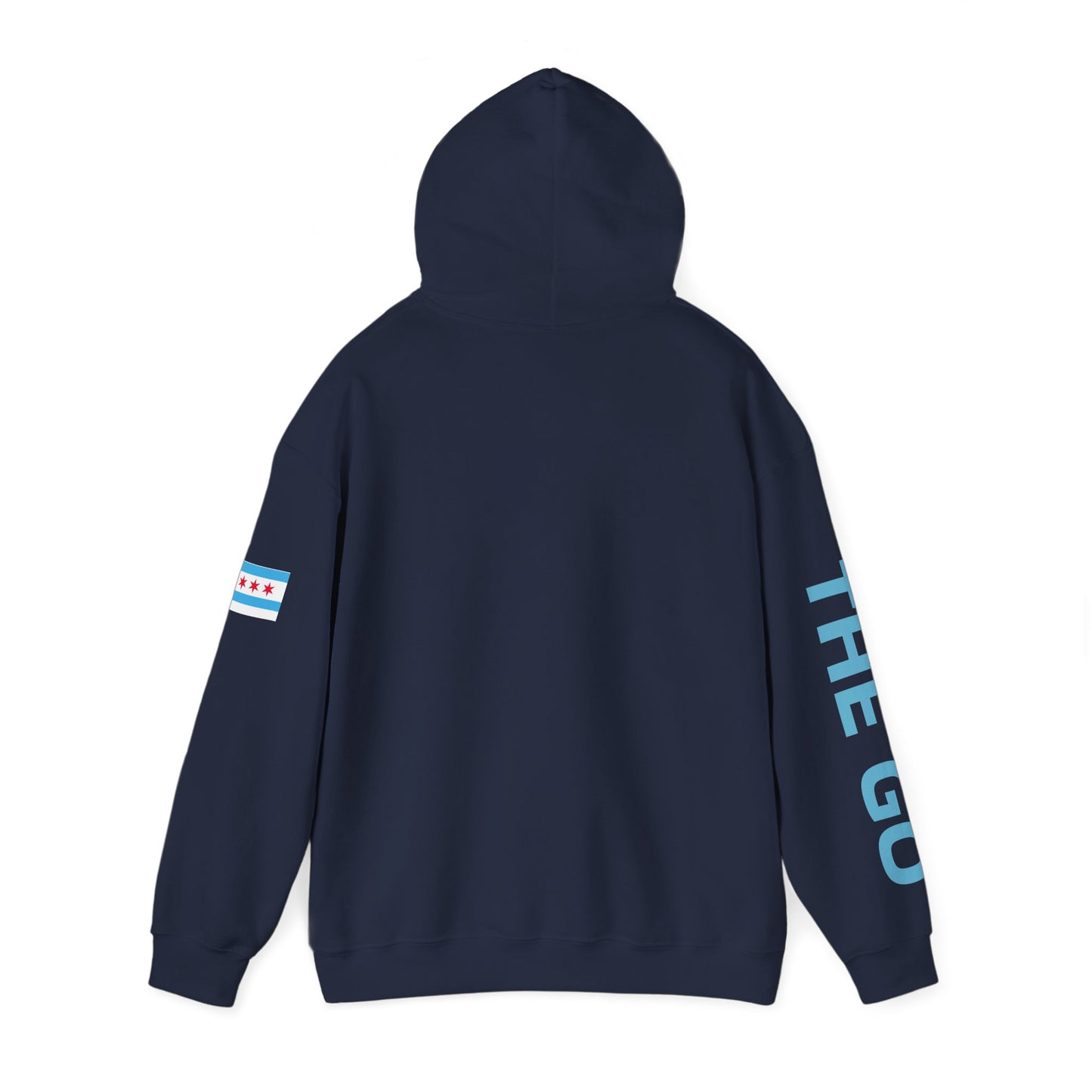 On The Go Hoodie — Retro Travel Vibe Pullover with 'On The Go' Sleeve Text