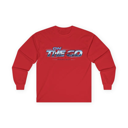 On The Go Podcast Long Sleeve Tee — Vintage Racing Logo