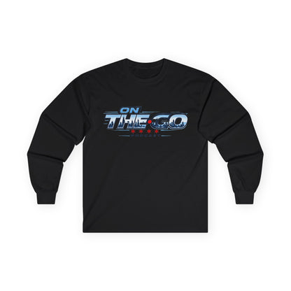 On The Go Podcast Long Sleeve Tee — Vintage Racing Logo