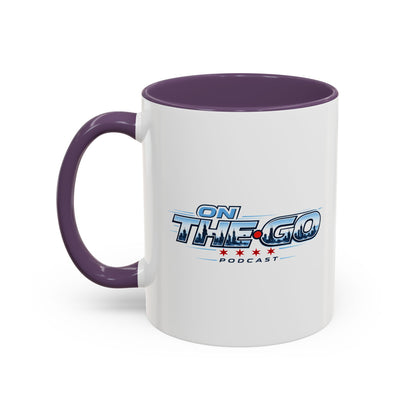 On The Go Podcast Accent Coffee Mug – 11/15oz