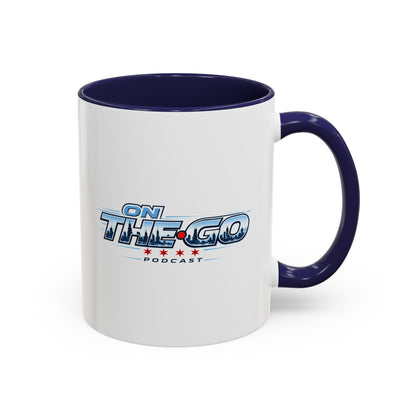 On The Go Podcast Accent Coffee Mug – 11/15oz