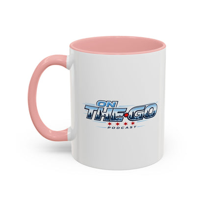 On The Go Podcast Accent Coffee Mug – 11/15oz