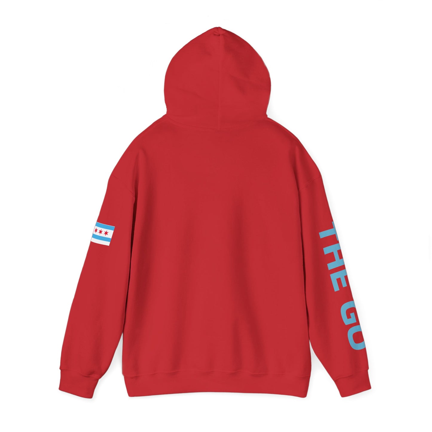 On The Go Hoodie — Retro Travel Vibe Pullover with 'On The Go' Sleeve Text