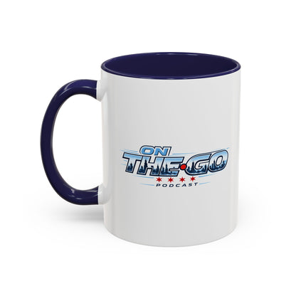 On The Go Podcast Accent Coffee Mug – 11/15oz